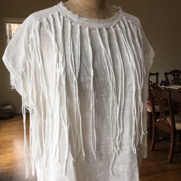 NEW MANGO White T-shirt - Picture 2 of 5